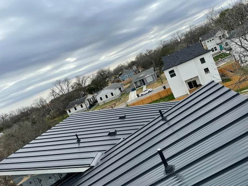Standing seam metal roof panels with vents for Skylight Repair in Pulaski